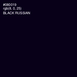 #080019 - Black Russian Color Image