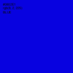 #0802E1 - Blue Color Image