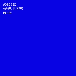 #0803E2 - Blue Color Image