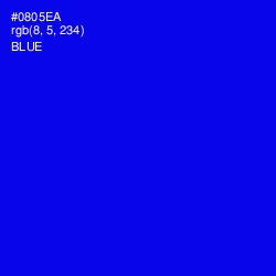 #0805EA - Blue Color Image