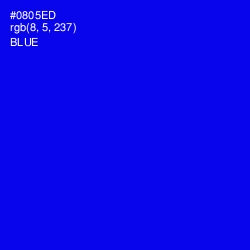 #0805ED - Blue Color Image