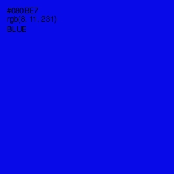 #080BE7 - Blue Color Image