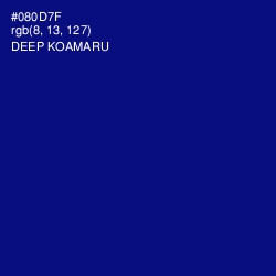 #080D7F - Deep Koamaru Color Image