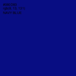 #080D83 - Navy Blue Color Image