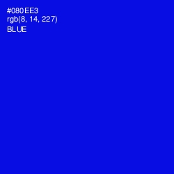 #080EE3 - Blue Color Image