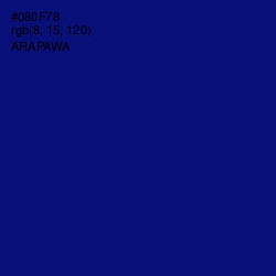 #080F78 - Arapawa Color Image