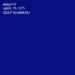 #080F7F - Deep Koamaru Color Image