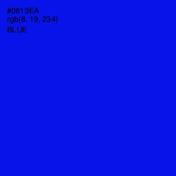 #0813EA - Blue Color Image