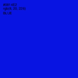 #0814E2 - Blue Color Image