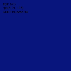 #08157D - Deep Koamaru Color Image