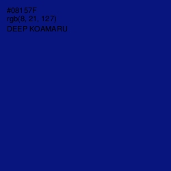 #08157F - Deep Koamaru Color Image