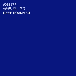 #08167F - Deep Koamaru Color Image