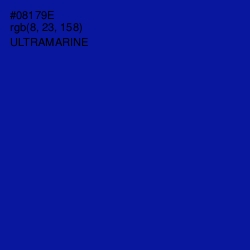 #08179E - Ultramarine Color Image