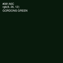 #081A0C - Gordons Green Color Image