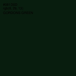 #081D0D - Gordons Green Color Image