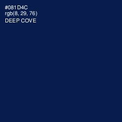 #081D4C - Deep Cove Color Image