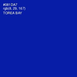 #081DA7 - Torea Bay Color Image
