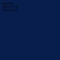 #081F4E - Deep Cove Color Image