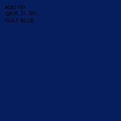 #081F5F - Gulf Blue Color Image