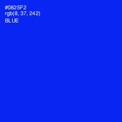 #0825F2 - Blue Color Image