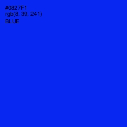 #0827F1 - Blue Color Image