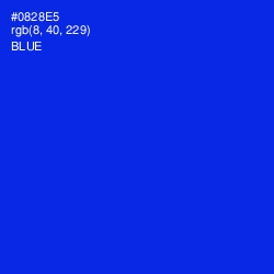 #0828E5 - Blue Color Image