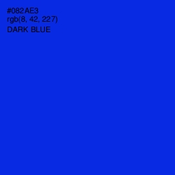 #082AE3 - Dark Blue Color Image