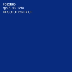 #082B80 - Resolution Blue Color Image