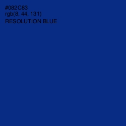 #082C83 - Resolution Blue Color Image