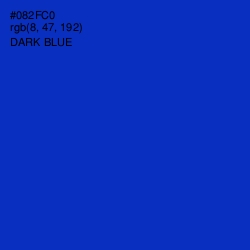 #082FC0 - Dark Blue Color Image