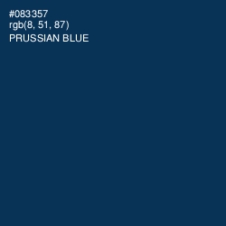 #083357 - Prussian Blue Color Image