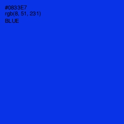 #0833E7 - Blue Color Image