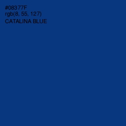 #08377F - Catalina Blue Color Image