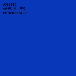 #0838B9 - Persian Blue Color Image