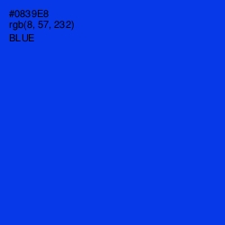 #0839E8 - Blue Color Image