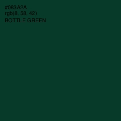 #083A2A - Bottle Green Color Image