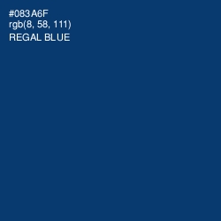 #083A6F - Regal Blue Color Image