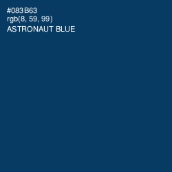 #083B63 - Astronaut Blue Color Image