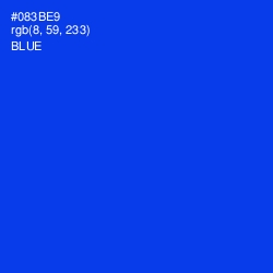 #083BE9 - Blue Color Image