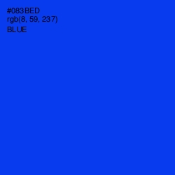 #083BED - Blue Color Image