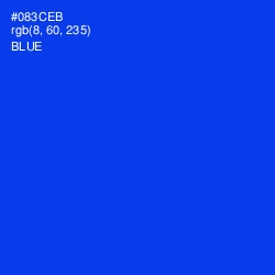 #083CEB - Blue Color Image