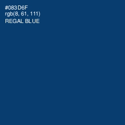 #083D6F - Regal Blue Color Image