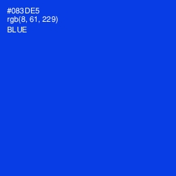 #083DE5 - Blue Color Image