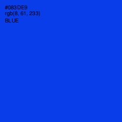 #083DE9 - Blue Color Image