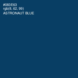 #083E63 - Astronaut Blue Color Image