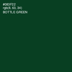 #083F22 - Bottle Green Color Image