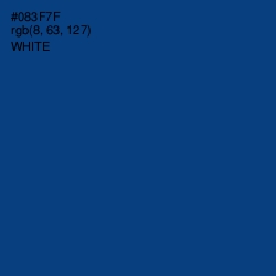 #083F7F - Regal Blue Color Image