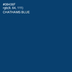 #08406F - Chathams Blue Color Image