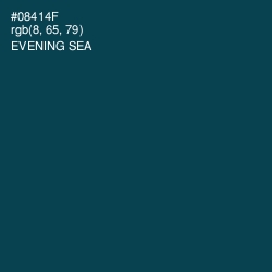 #08414F - Evening Sea Color Image