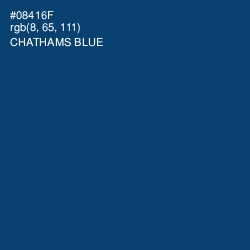 #08416F - Chathams Blue Color Image